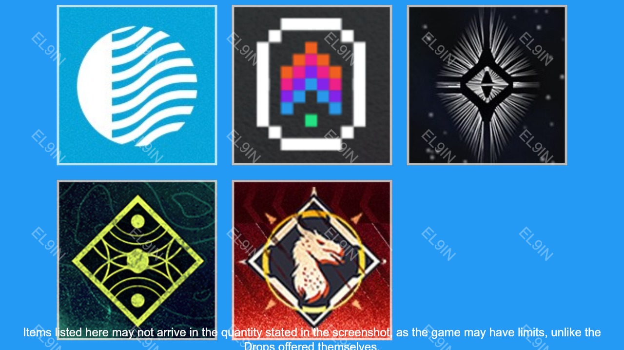 💰 Destiny 2 ⚓ Twitch Drops 👤 5 items