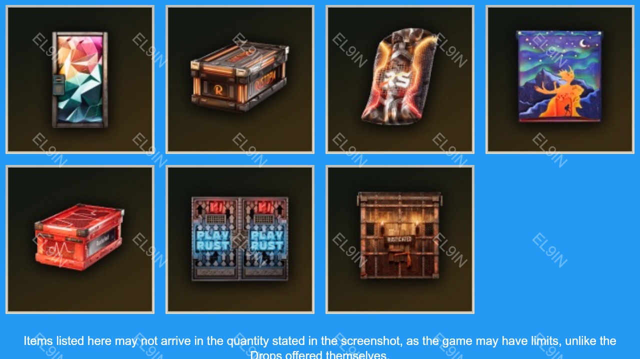 ⚙️ Rust ⚔️ Twitch Drops 🚪 7 items