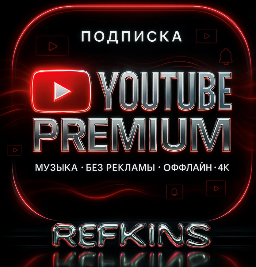 [1 месяц индивидуальная подписка] YouTube All